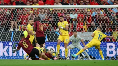 Youri Tielemans abrió el marcador en el duelo entre Bélgica y Rumania a los 74 segundos