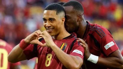 Youri Tielemans anotó el gol más rápido de Bélgica en la Eurocopa