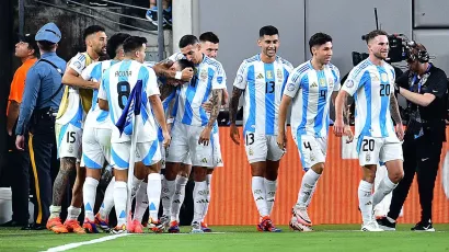 Así celebró Argentina su victoria tardía y su paso perfecto en la Copa América.