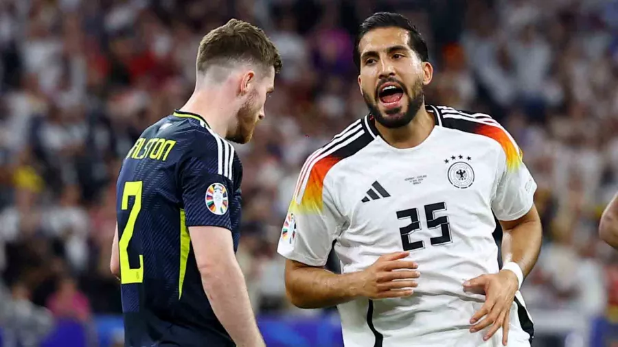 Goleada histórica: Alemania derrotó 5-2 a Escocia en el partido inaugural, nunca había habido un resultado tan abultado en el primer encuentro del torneo.