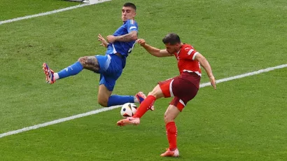 Remo Freuler opened the scoring in the round of 16 between Switzerland and Italy