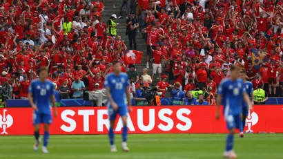 El contraste de emociones entre suizos e italianos fue notable