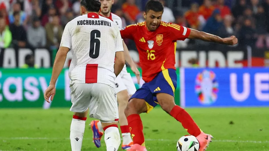 España y Georgia se fueron al descanso de octavos de final de la Eurocopa empatados a un gol