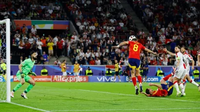 España vino de atrás y le dio vuelta al marcador ante Georgia a los seis minutos de la segunda mitad con un gol de Fabián Ruíz