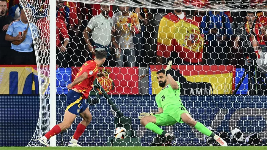 Fabián Ruíz consumó la remontada de España ante Georgia en la Eurocopa