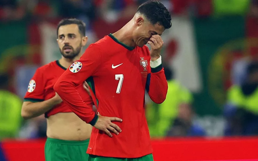 El llanto de Cristiano Ronaldo tras fallar el penal