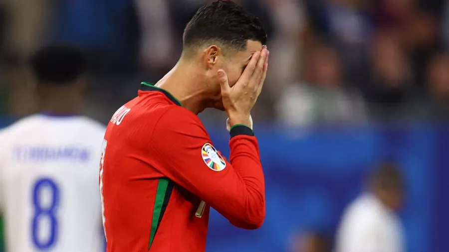 El delantero portugués lamentó la eliminación de su selección