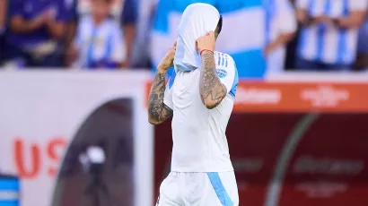 Argentina, which was tied in stoppage time, seemed on the ropes with the legend's failure.