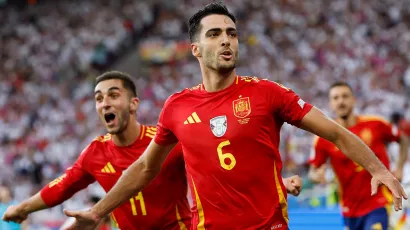 España venció en tiempos extra a Alemania en los cuartos de final de la Eurocopa.