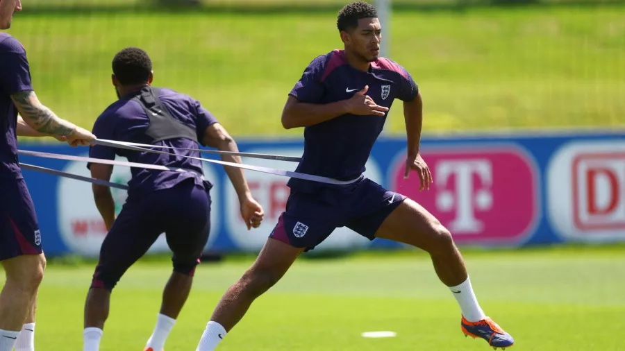 Entrenamiento físico para Inglaterra antes de la semifinal de la Eurocopa