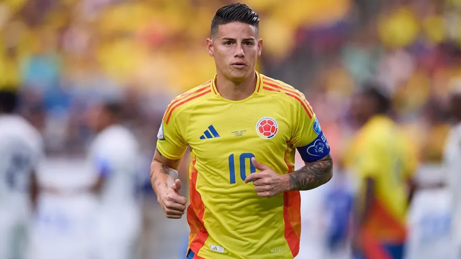 James Rodríguez, mediocampista | 5 partidos en la Copa América; 5 en Brasil 2014