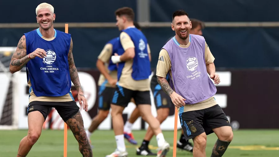 Ángel di María entrenó por última vez con Argentina