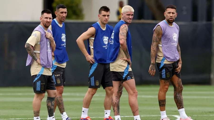 Ángel di María entrenó por última vez con Argentina