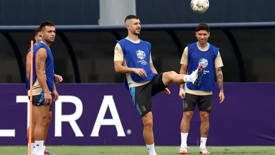 Ángel di María entrenó por última vez con Argentina