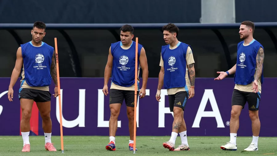 Ángel di María entrenó por última vez con Argentina