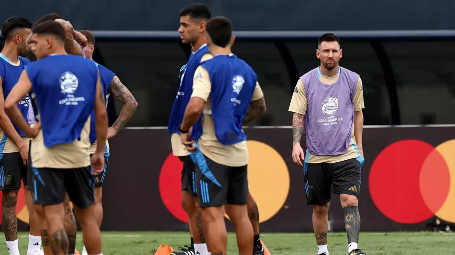 Ángel di María entrenó por última vez con Argentina