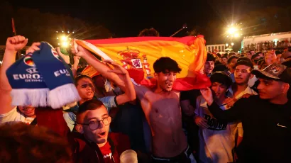 La pasión por 'La Roja' tomó las calles españolas