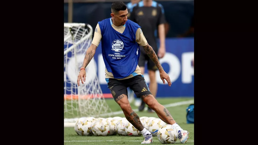 Ángel di María entrenó por última vez con Argentina