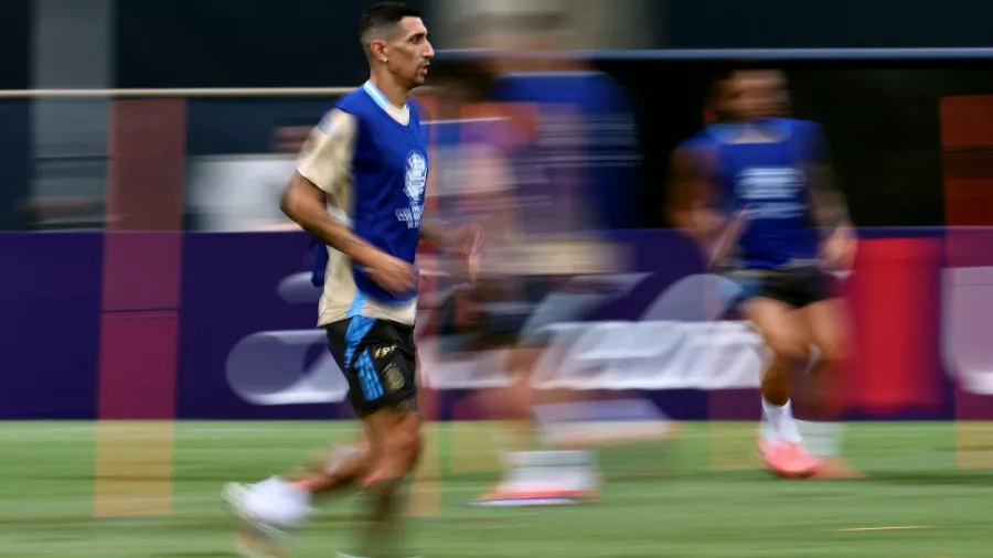 Ángel di María entrenó por última vez con Argentina