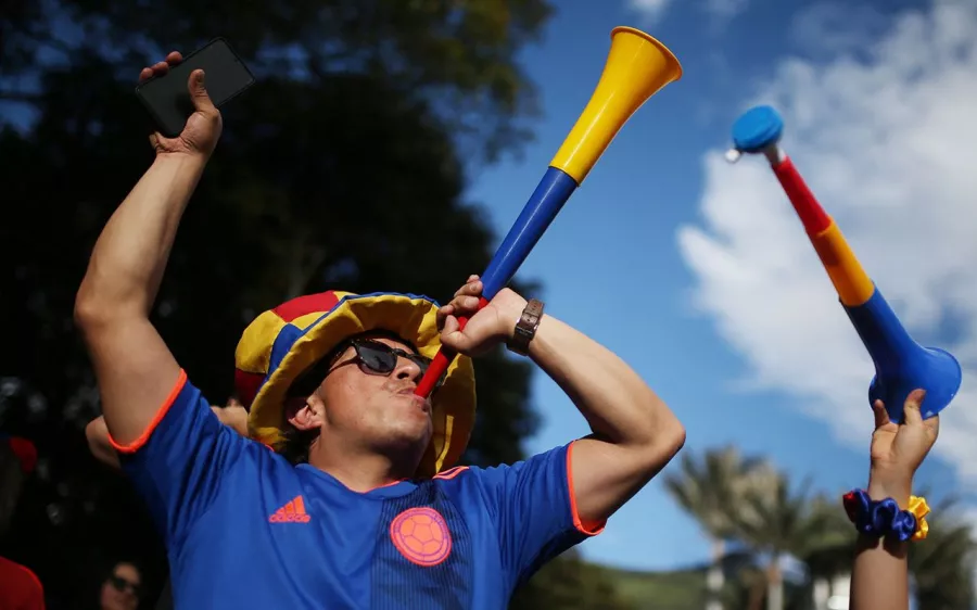 Ambiente, fiesta y pasión antes de la final entre Colombia y Argentina