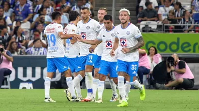 Así festejó La Máquina el 2-0 parcial en Monterrey.