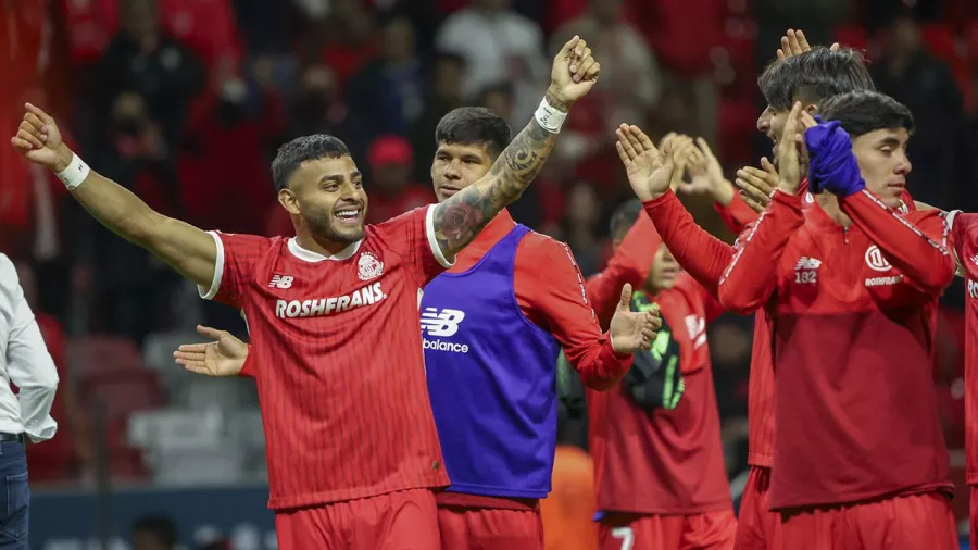 Así festejó Toluca su triunfo ante Juárez, equipo que llegó a empatar 2-2 el marcador.