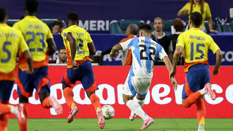 Lautaro Martínez le puso fuego al gol del título