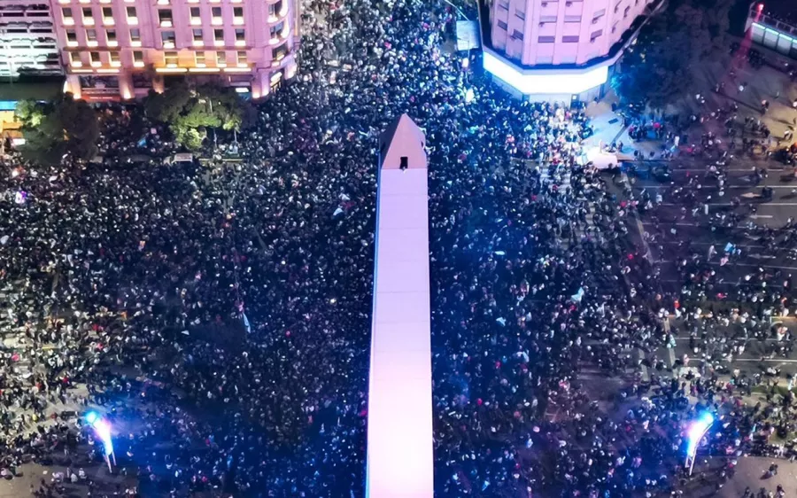 Argentina no durmió; así fue la celebración en Buenos Aires