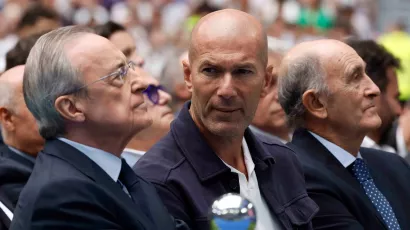 Además de los dirigentes del club también hubo invitados especiales, como Zinedine Zidane.