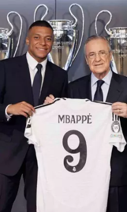 El Real Madrid le dio la bienvenida a Kylian Mbappé