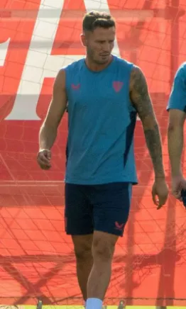 Saúl se estrenó en el entrenamiento de Sevilla
