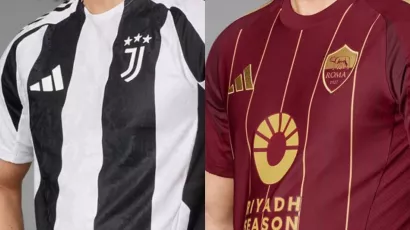 Juventus y Roma presentaron su nuevo jersey ¿Cuál se ve mejor?