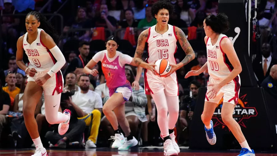 El Team WNBA puso a prueba al Team USA en el Juego de Estrellas