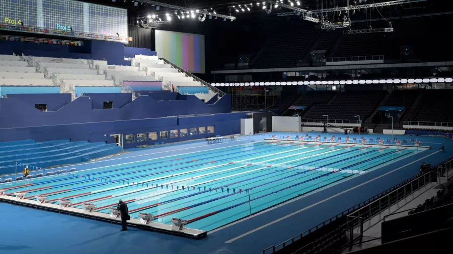 Paris La Défense Arena, 15 mil espectadores: natación y waterpolo (finales).