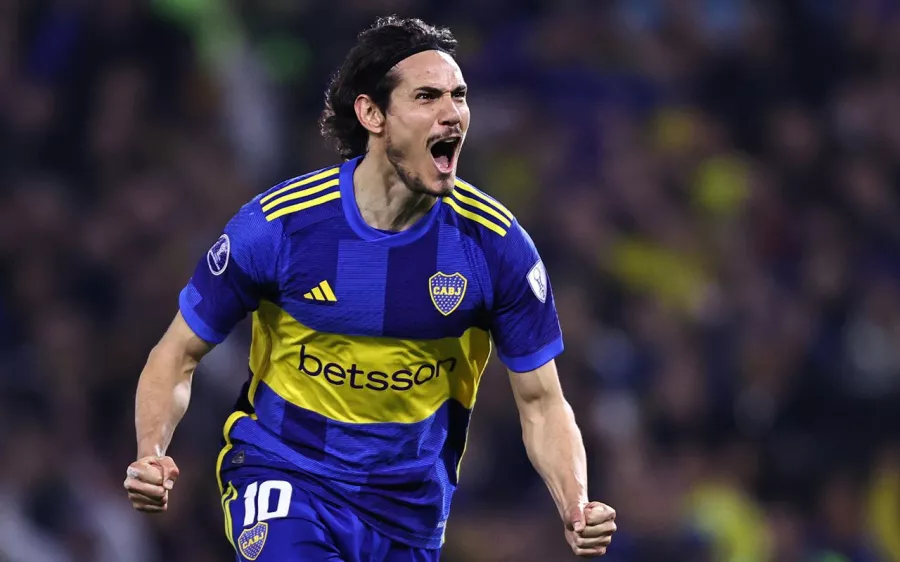 Edinson Cavani, el goleador de Boca Juniors en la Sudamericana