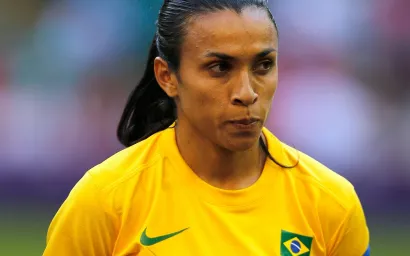 Haber jugado solo cuatro partidos no impidió que Marta marcara dos goles en la competición.