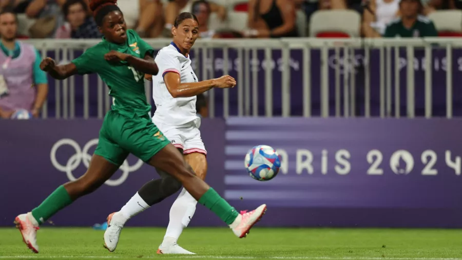 Estados Unidos fue implacable con Zambia en su debut olímpico