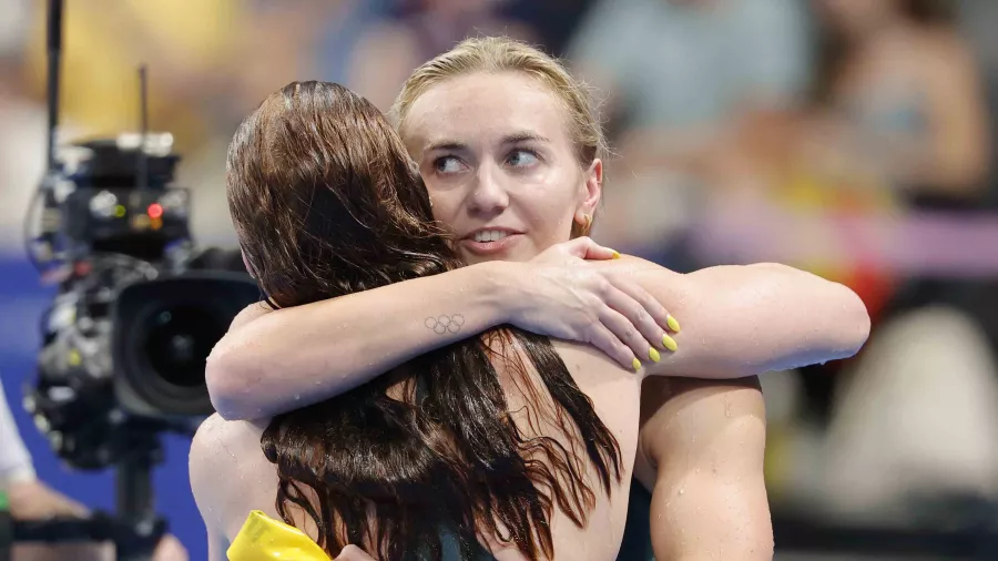 Australia hace el 1-2 en 200 metros libres con récord olímpico incluido