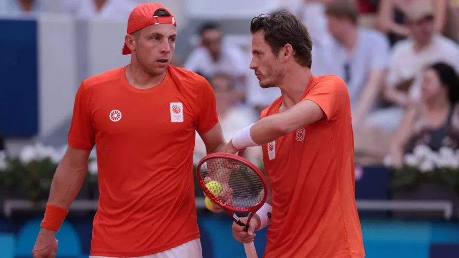 Koolhof y Griekspoor vendieron cara la derrota y dieron pelea ante los grandes favoritos al oro