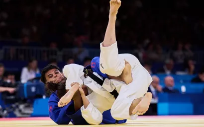 Prisca Awiti llegó al combate por el oro tras vencer a Niagara Shaheen en dieciseisavos de final.