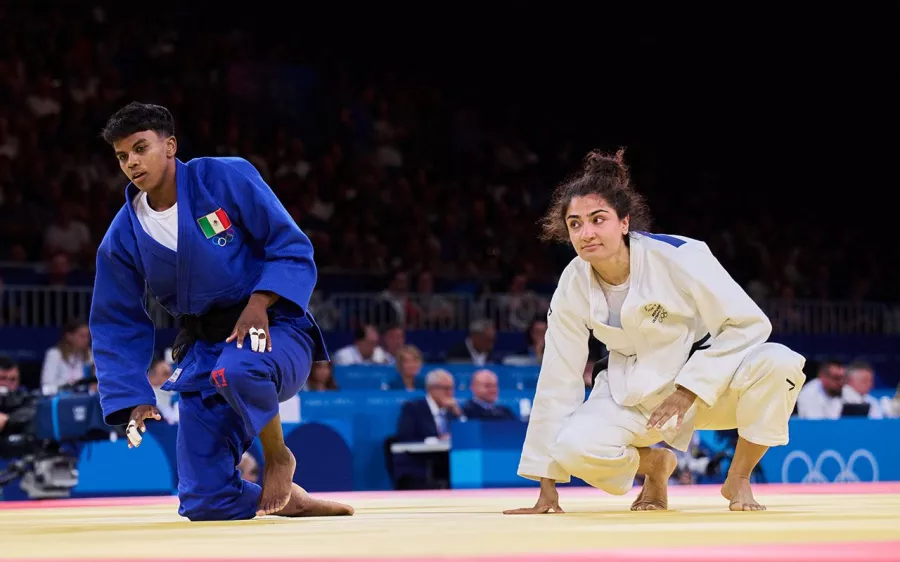 Prisca Awiti llegó al combate por el oro tras vencer a Niagara Shaheen en dieciseisavos de final.