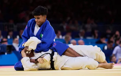 Prisca Awiti llegó al combate por el oro tras vencer a Niagara Shaheen en dieciseisavos de final.