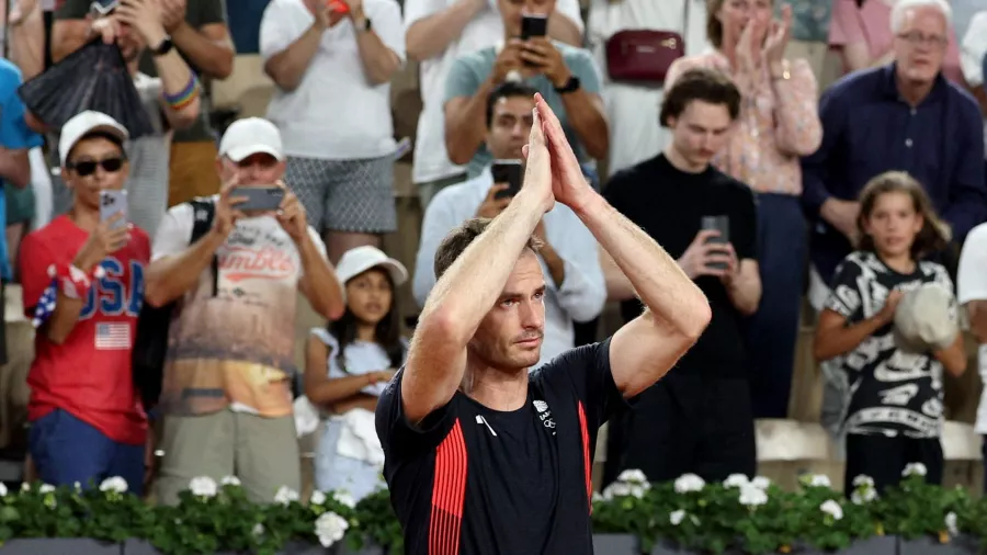 Un sentido adiós de Andy Murray en un gran escenario