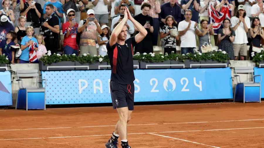 Un sentido adiós de Andy Murray en un gran escenario