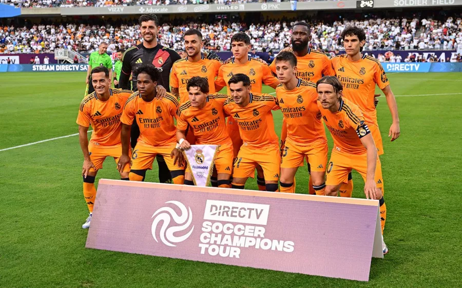 Así se ve el espectacular uniforme naranja del Real Madrid