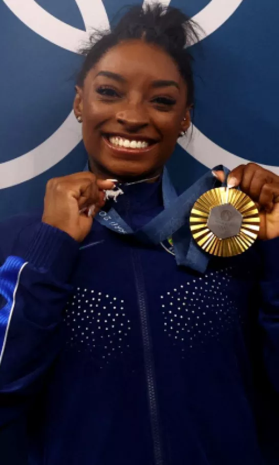 Simone Biles volvió a disfrutar la gimnasia y el triunfo