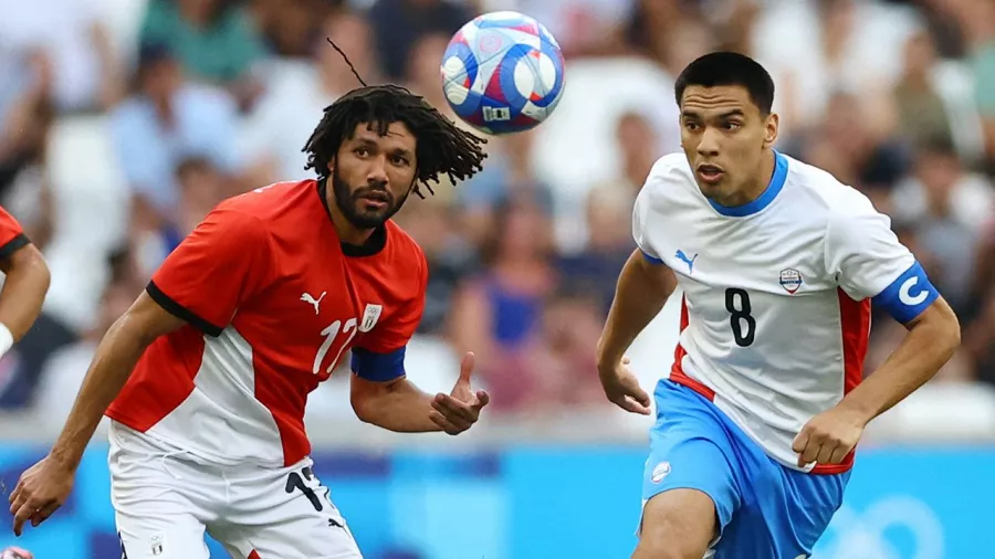 Egipto y Paraguay empataron tras 90 minutos en los cuartos de final del futbol olímpico.