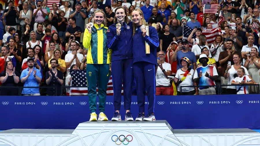 Ledecky ganó los 800 metros en Londres 2012, Rio 2016, Tokio 2021 y ahora en París 2024