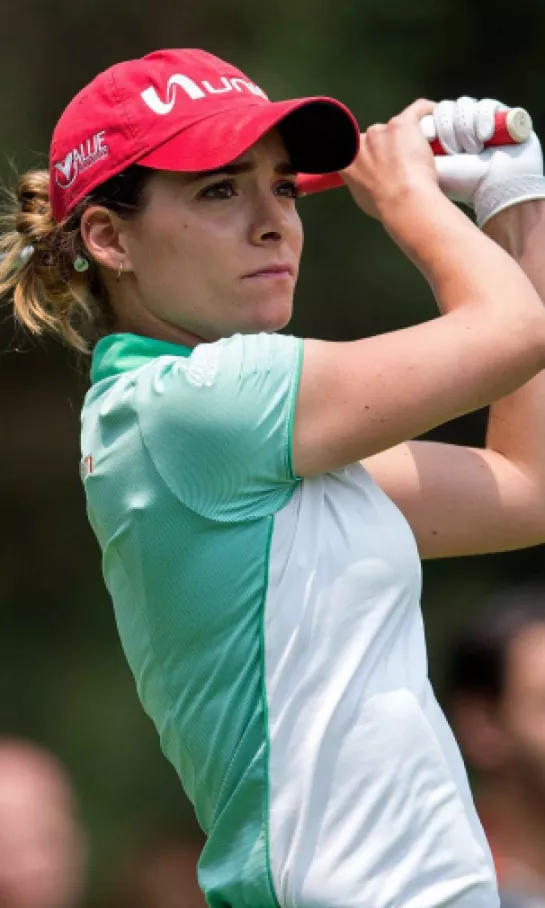 Gaby López, en zona de medallas en el golf olímpico