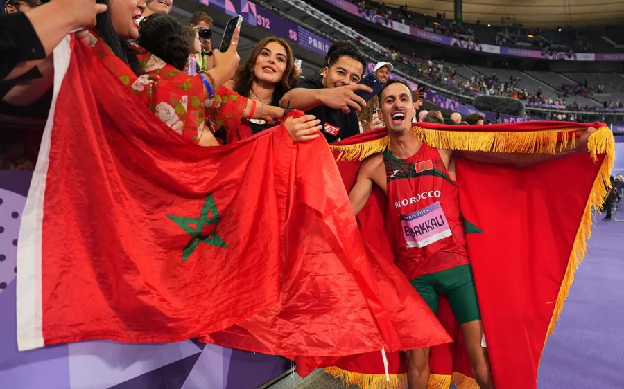 Sufián El Bakkal gana el oro y celebra en la fosa con agua